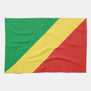 Republic of the Congo Flag Kitchen Towel