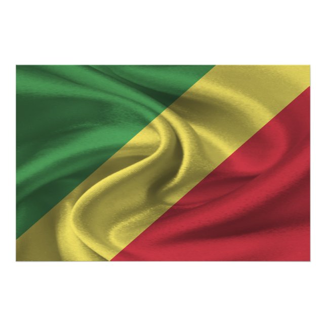Republic of the Congo Flag Photo Print (Front)