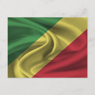 Republic of the Congo Flag Postcard