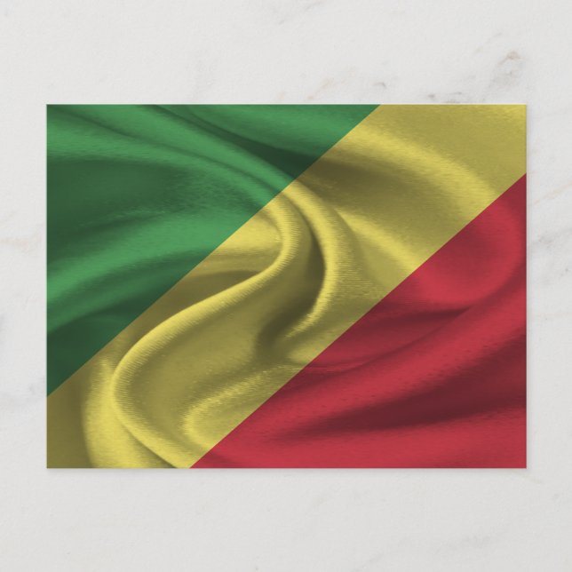 Republic of the Congo Flag Postcard (Front)