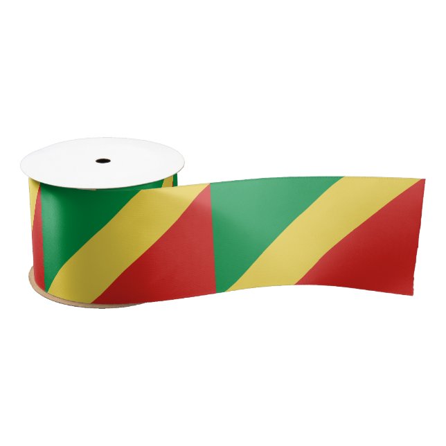 Republic of the Congo Flag Satin Ribbon (Spool)