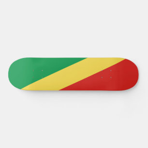 Republic of the Congo Flag Skateboard