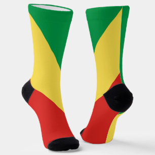 Republic of the Congo Flag Socks