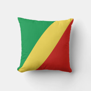 Republic of the Congo Flag Throw Pillow