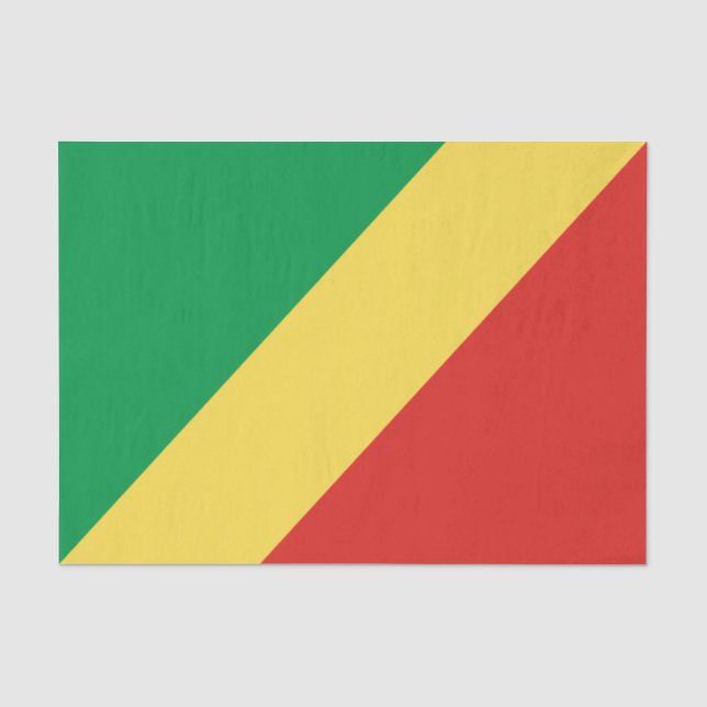 Republic of the Congo Flag Tissue Paper (Front)