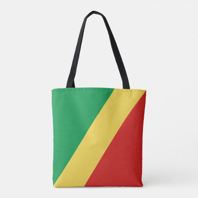 Republic of the Congo Flag Tote Bag (Back)