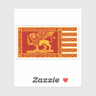 Republic of Venice, Italy Flag Sticker