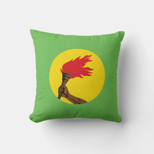 Republic of Zaire Flag - Democratic Republic Congo Throw Pillow