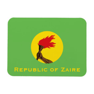 Republic of Zaire Flag Magnet