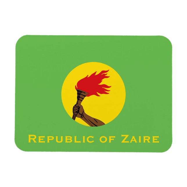 Republic of Zaire Flag  Magnet (Horizontal)