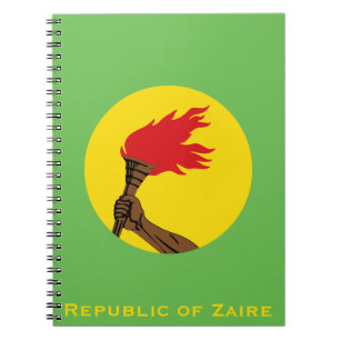 Republic of Zaire Flag Notebook