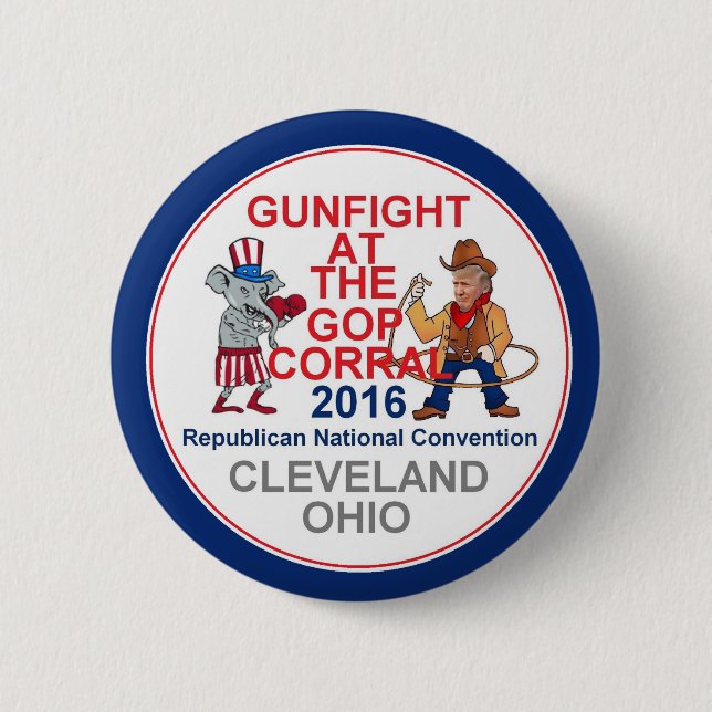 Republican 2016 Convention 2 Inch Round Button (Front)