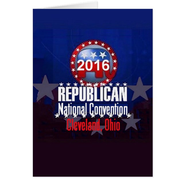 Republican 2016 Convention Card (Front)