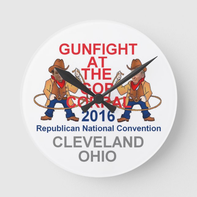 Republican 2016 Convention Round Clock (Front)