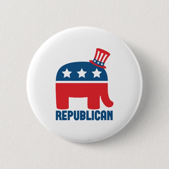 Republican 2 Inch Round Button (Front)