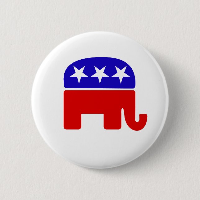 republican  2 inch round button (Front)