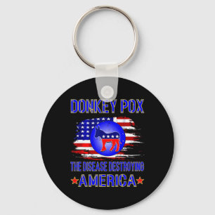 Republican And Anti-democrat  Keychain