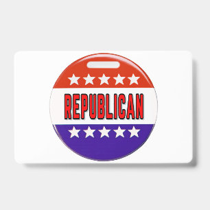 Republican Button Badge