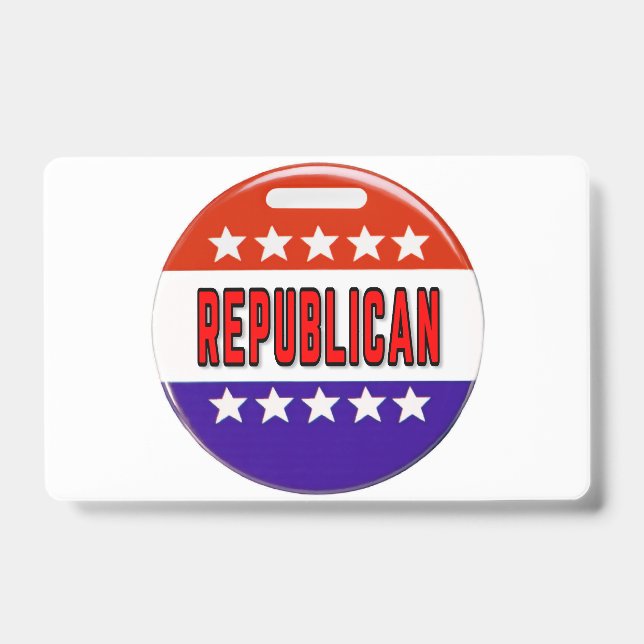 Republican Button Badge (Front)