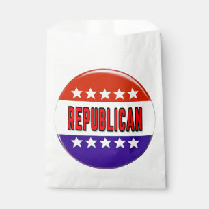 Republican Button Favour Bag