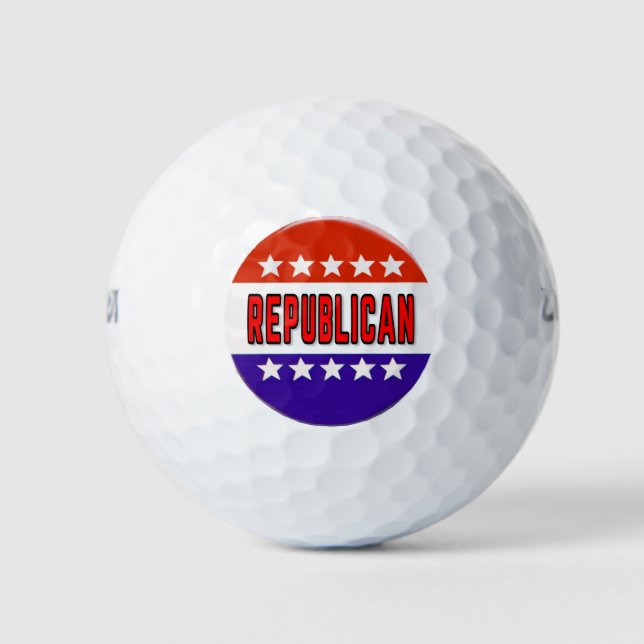 Republican Button Golf Balls (Front)