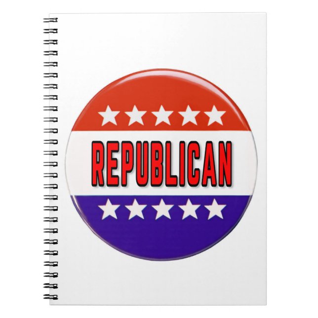 Republican Button Notebook (Front)