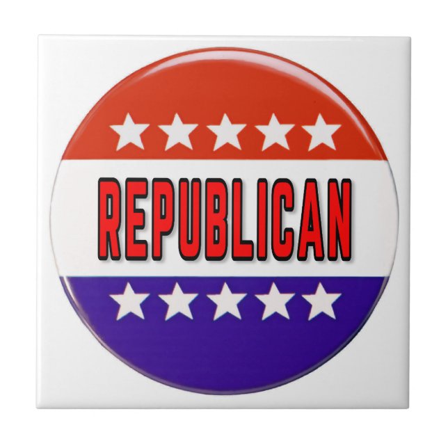 Republican Button Tile (Front)