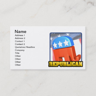 Republican Campaign Business Card