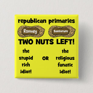 republican candidates 2 inch square button