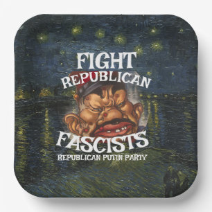 REPUBLICAN CCC WPA PARTY COST PRICE HG AFFORD HG PAPER PLATE