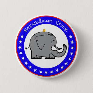 republican chick 2 inch round button