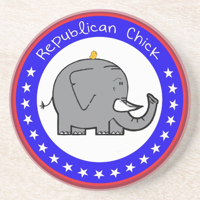 republican chick coaster (Front)