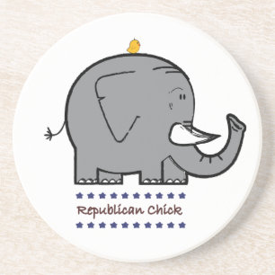 republican chick coaster