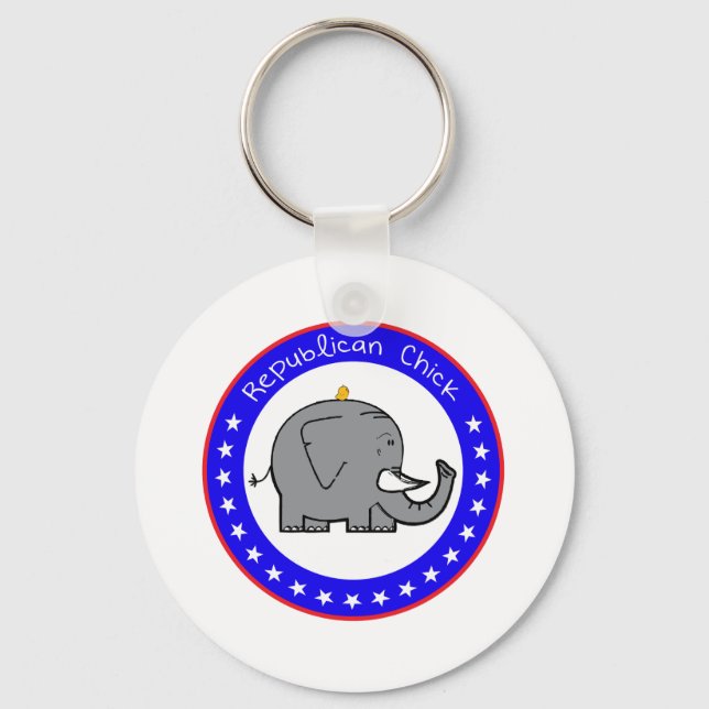 republican chick keychain (Front)