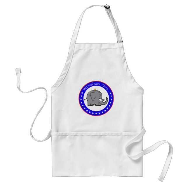 republican chick standard apron (Front)