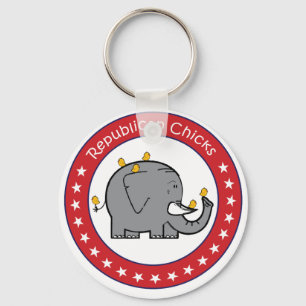 republican chicks keychain