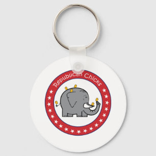 republican chicks keychain