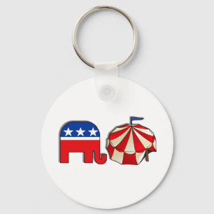 Republican Circus Elephant Keychain