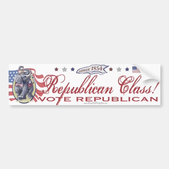 Republican Class Bumper Sticker (Front)