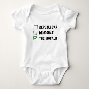 Republican Democrat The Donald Baby Bodysuit