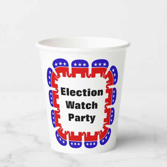 Republican Election Watch Party Paper Cups (Front)
