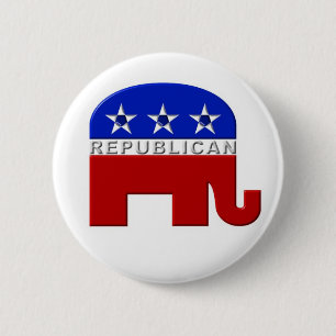 Republican-Elephant 2 Inch Round Button
