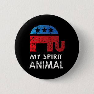Republican Elephant 2 Inch Round Button