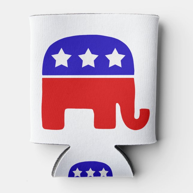 Republican Elephant Can Cooler (Front)