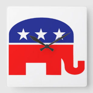 republican elephant clock
