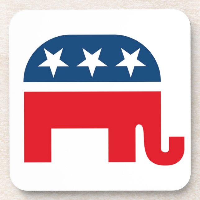 Republican Elephant Coaster (Front)