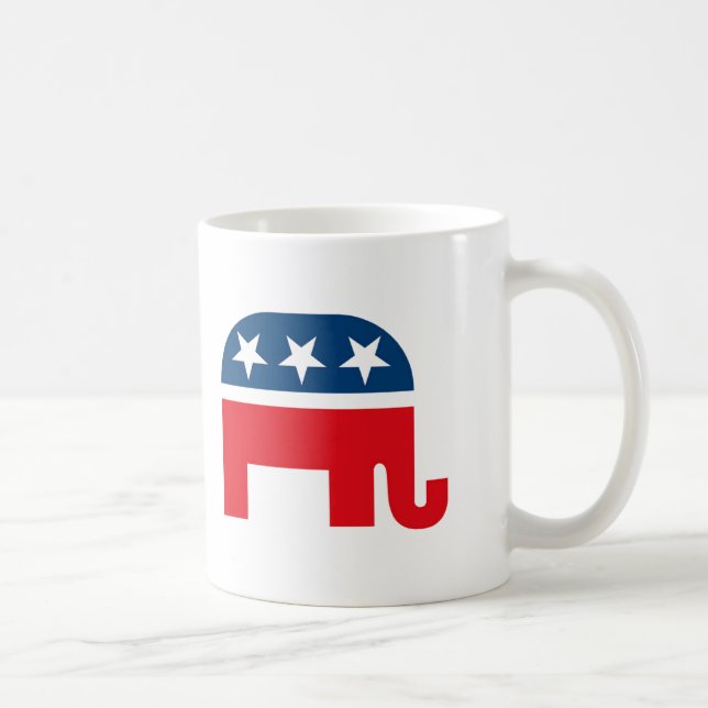 Republican Elephant Coffee Mug (Right)