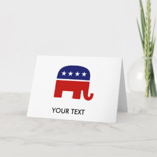 Republican Elephant / GOP Elephant Card