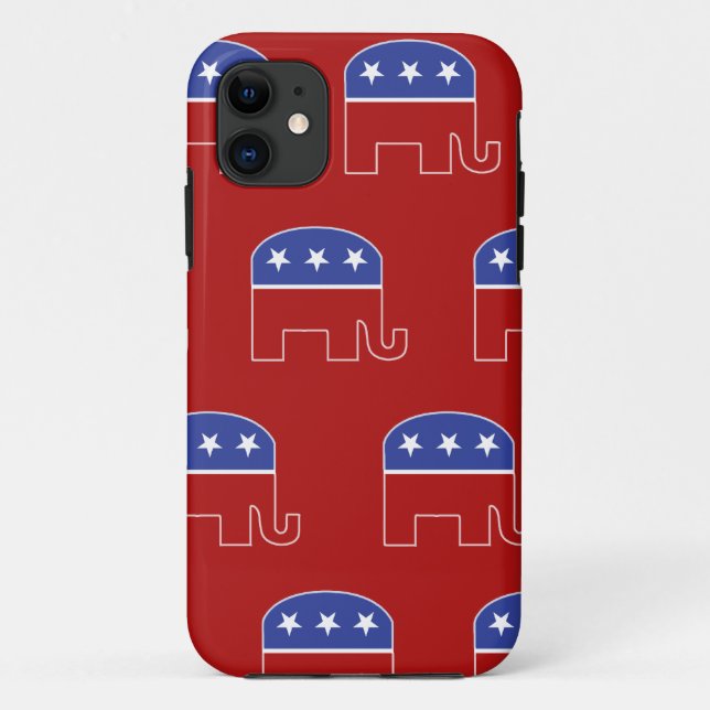 Republican Elephant IPhone Case (Back)
