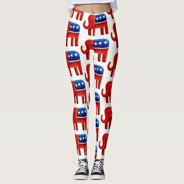 Republican Elephant Leggings (Front)